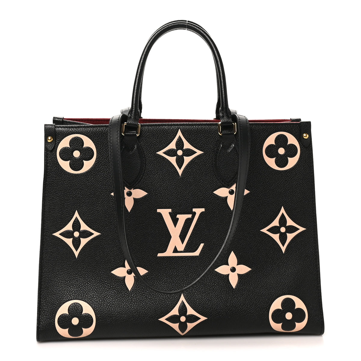 Louis Vuitton Empreinte Monogram Giant Onthego MM Black Beige 1 of 8