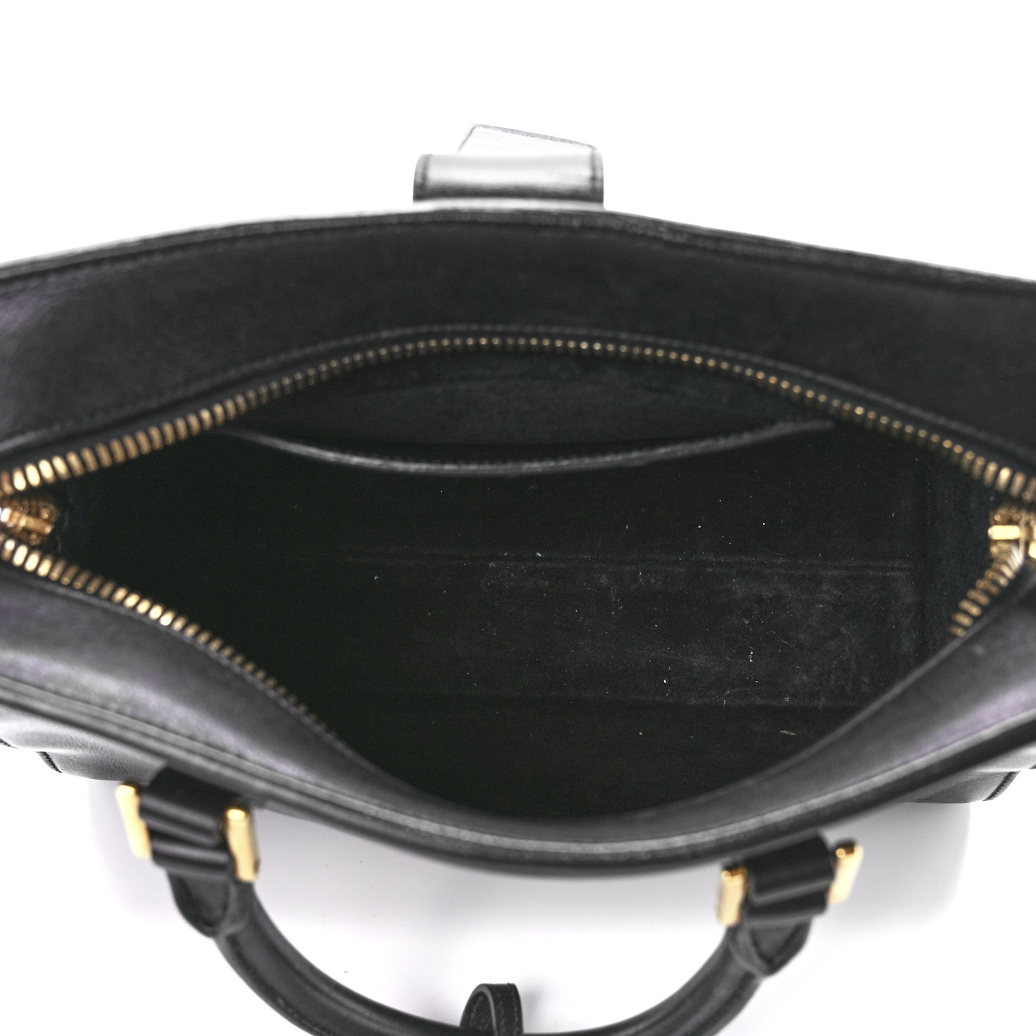 Saint Laurent Calfskin Monogram Baby Cabas Black 4 of 12