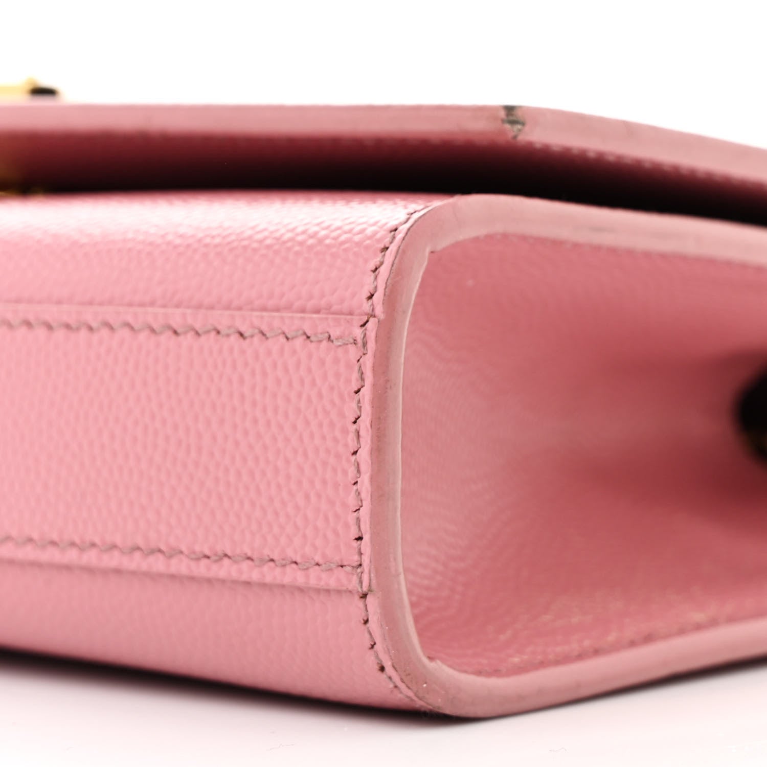 Saint Laurent Grain De Poudre Small Classic Monogram Kate Satchel Old Rose 11 of 13