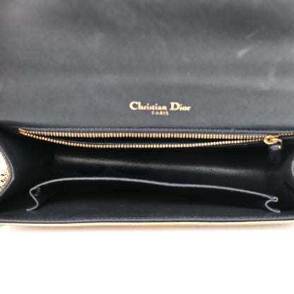 Christian Dior Metallic Patent Micro-Cannage Medium Diorama Flap Bag Gold 5 of 11
