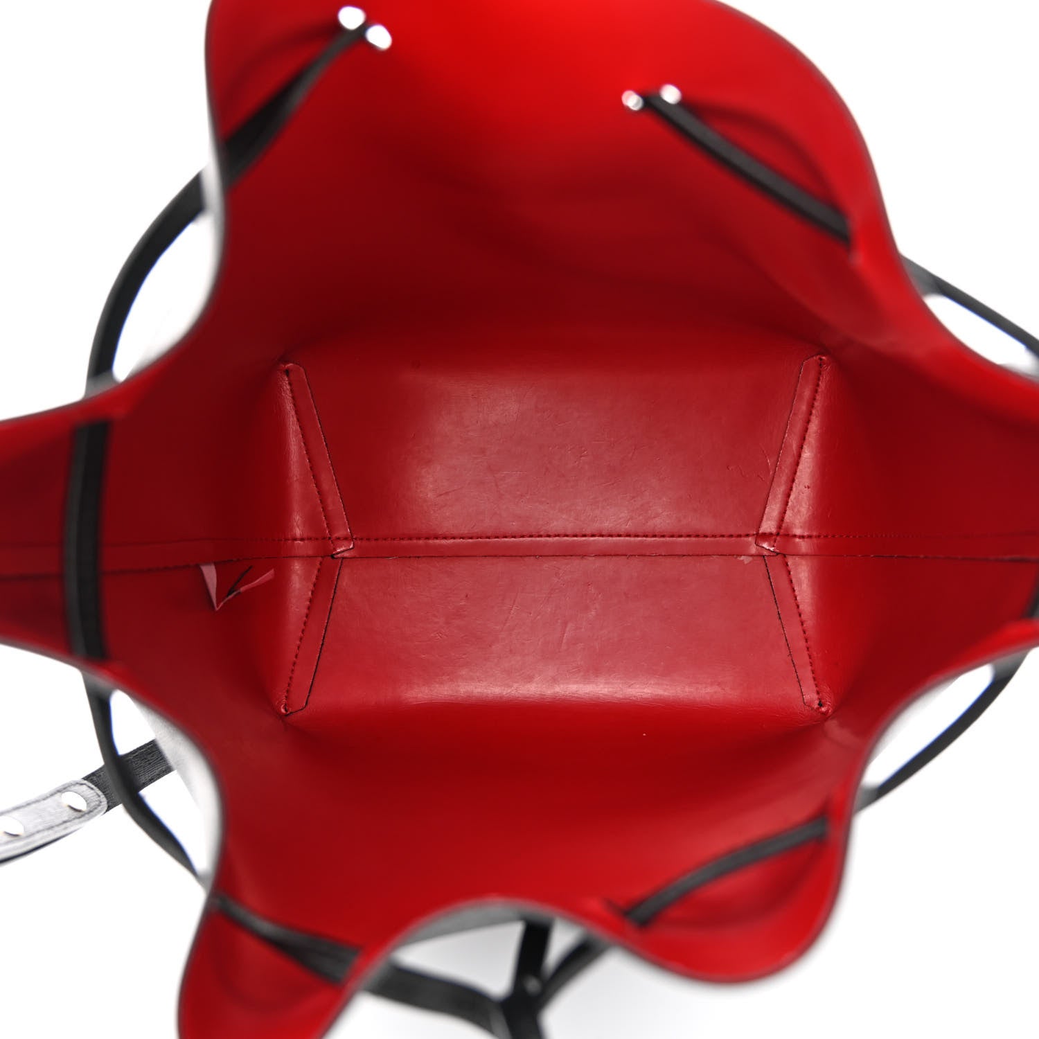 Mansur Gavriel Saffiano Bucket Bag Black Flamma 5 of 15