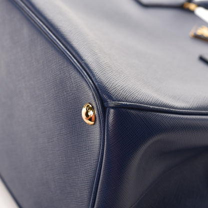 Prada Saffiano Large Galleria Double Zip Tote Bluette 11 of 14