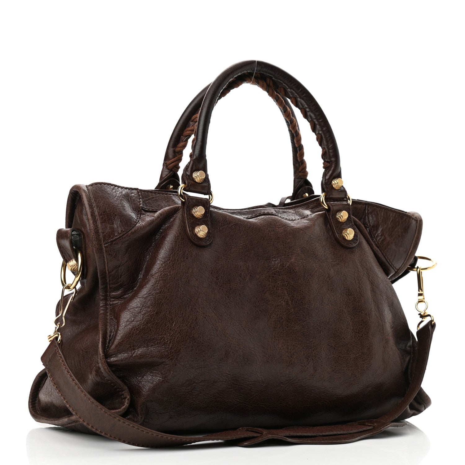 Balenciaga Agneau Giant 12 Gold Hardware City Cigare Fonce 4 of 10