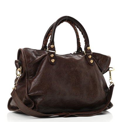Balenciaga Agneau Giant 12 Gold Hardware City Cigare Fonce 4 of 10