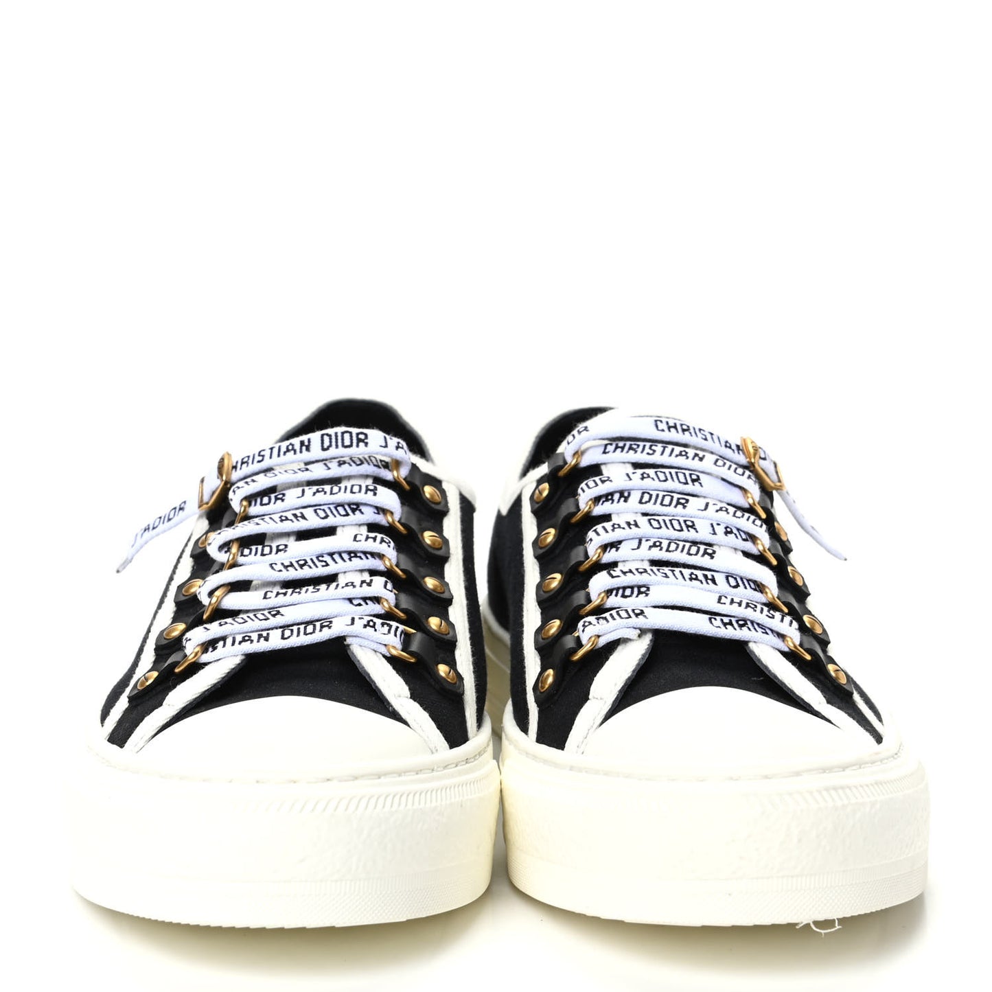 Canvas Walk'N'Dior Low Top Sneakers 41 Black