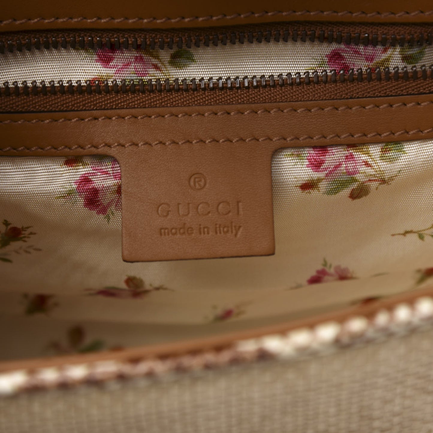 Raffia Elaphe Matelasse Small GG Marmont Shoulder Bag Natural Cream Brown