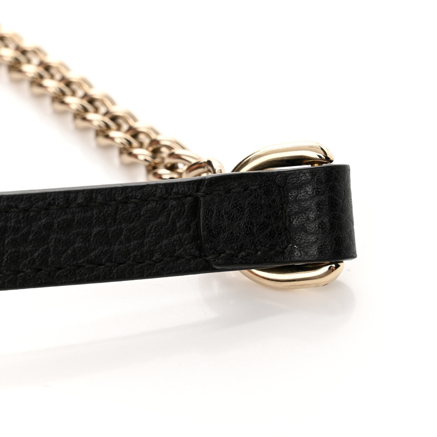 Dollar Calfskin Small Interlocking G Shoulder Bag Black