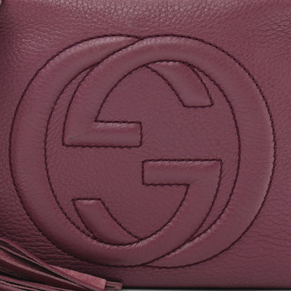 Gucci Pebbled Calfskin Small Soho Disco Bag Peonia Flower 10 of 14
