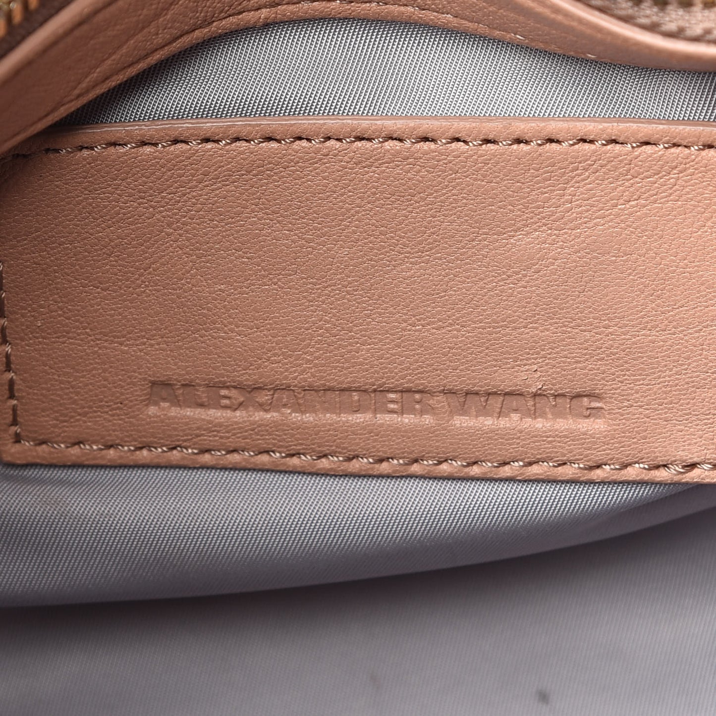 Pebbled Lambskin Mini Rockie Truffle Gold Hardware