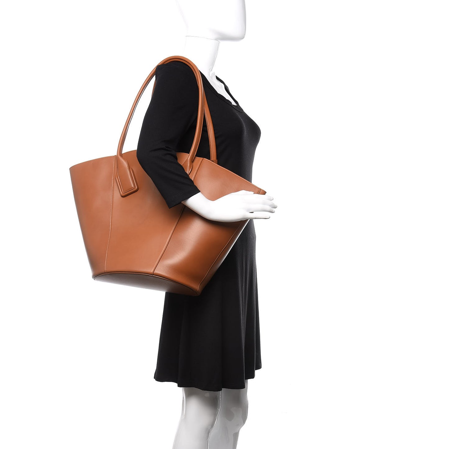 Calfskin Basket Tote Wood