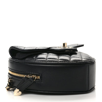 Chanel Lambskin Quilted CC In Love Heart Bag Black 4 of 11