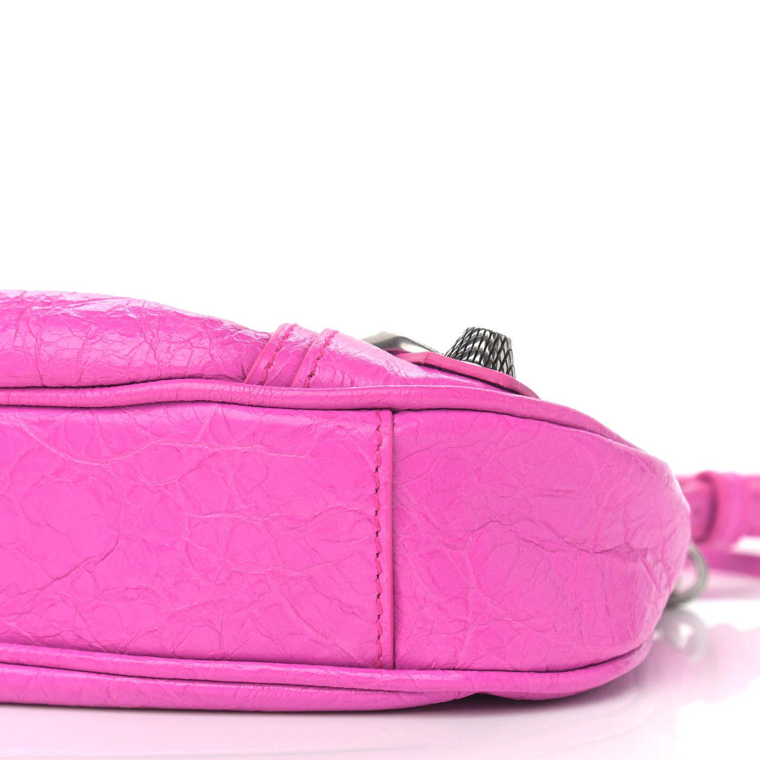 Balenciaga Agneau Arena Le Cagole Mini Purse With Chain Lipstick Pink 10 of 10