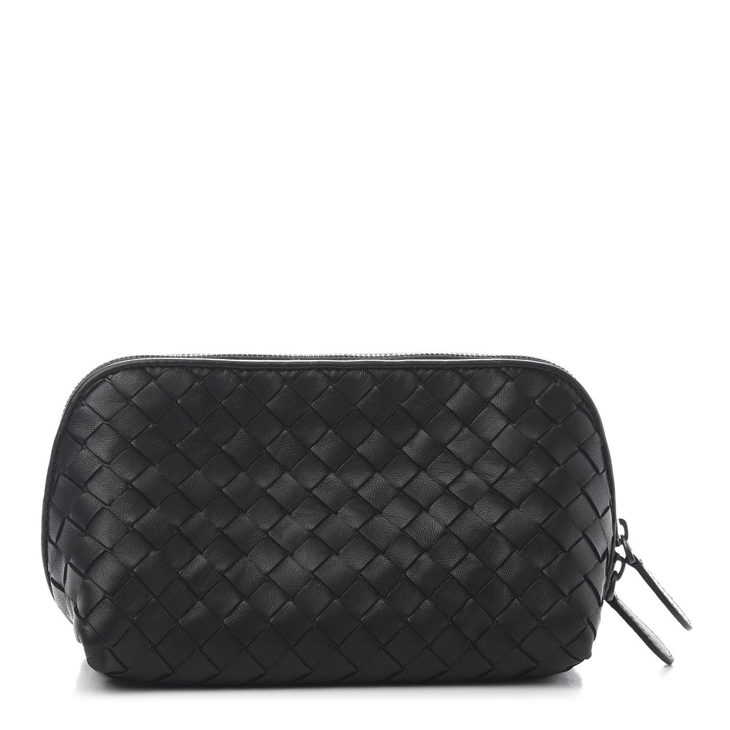 Bottega Veneta Nappa Intrecciato Cosmetic Case Black 1 of 10