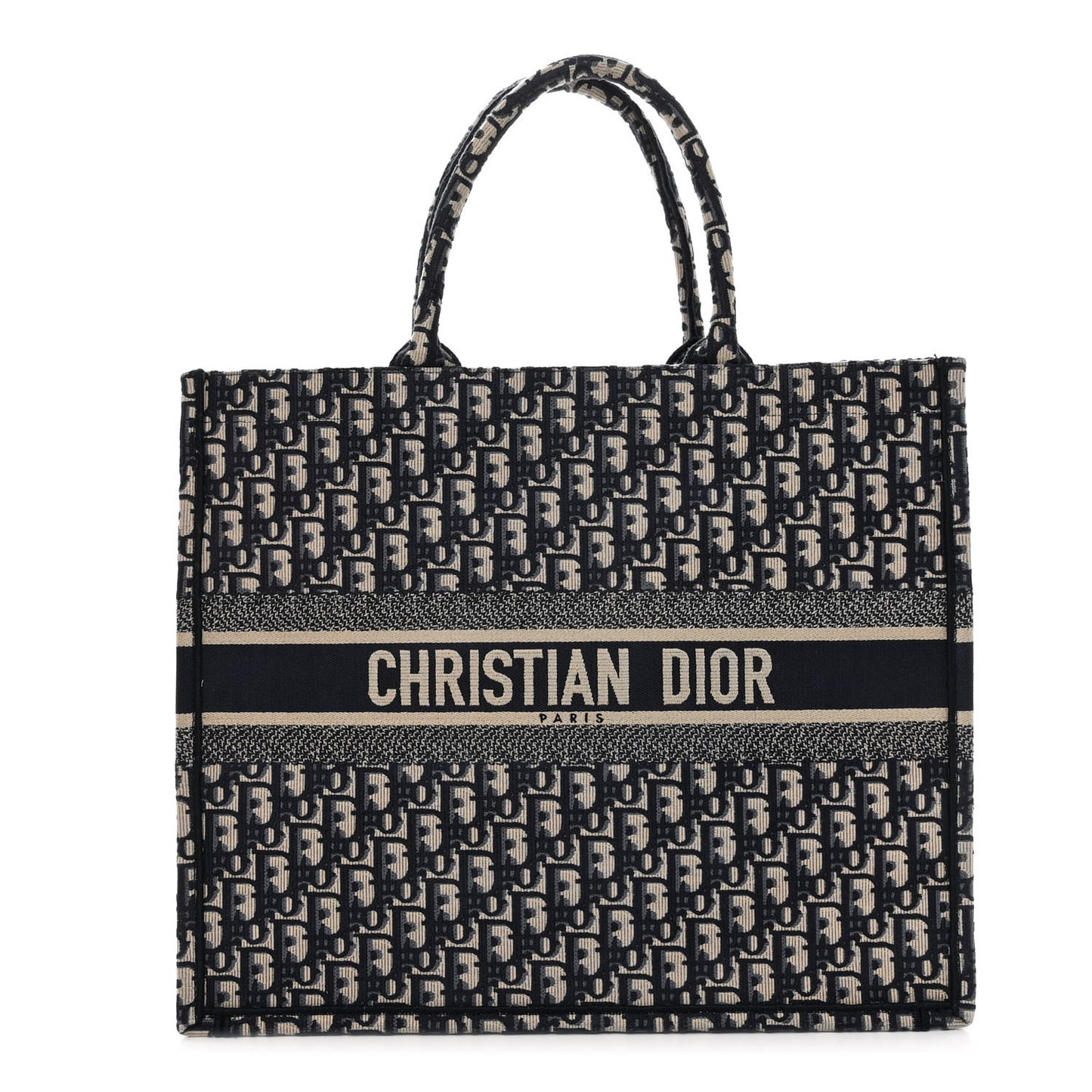 Oblique Large Book Tote Blue Multicolor