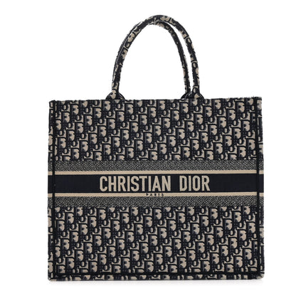 Christian Dior Oblique Large Book Tote Blue Multicolor 1 of 9