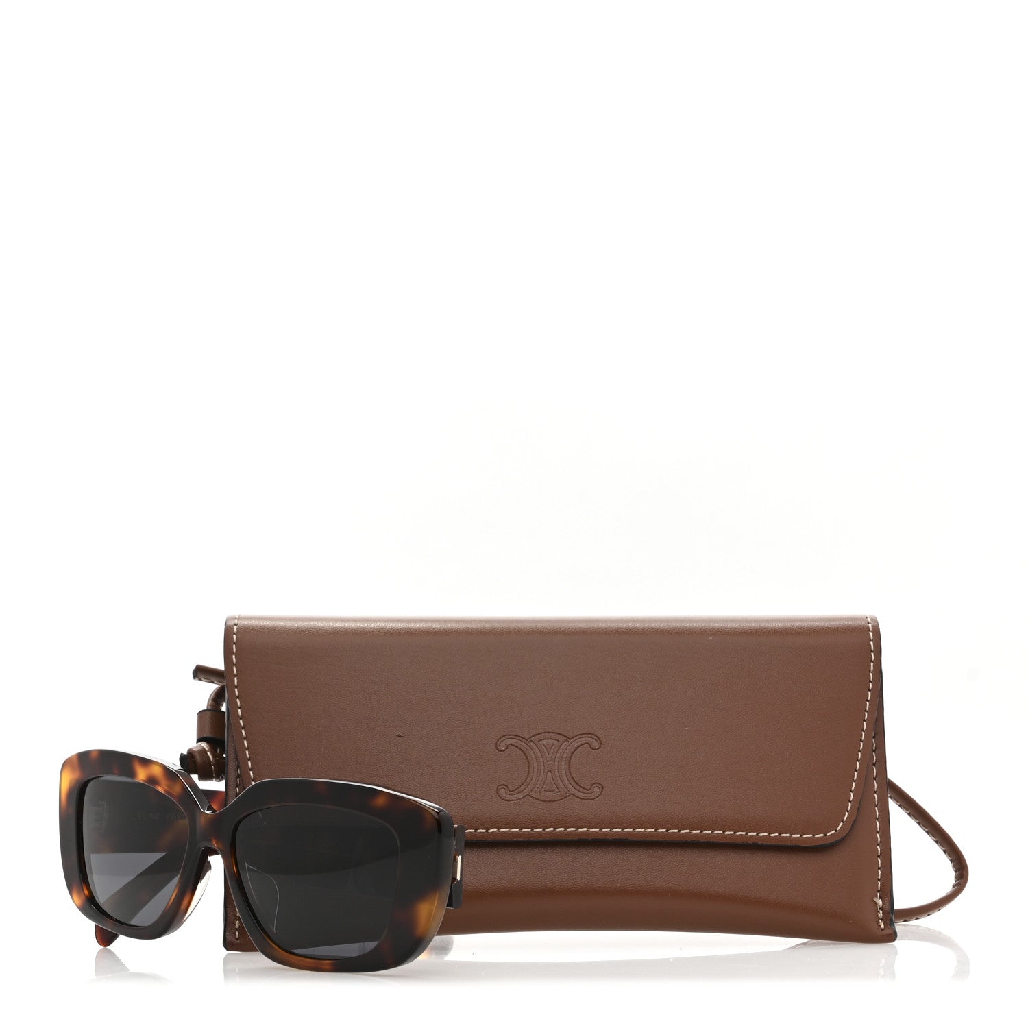 Celine Acetate Sunglasses CL 40216U Blonde Havana 7 of 7