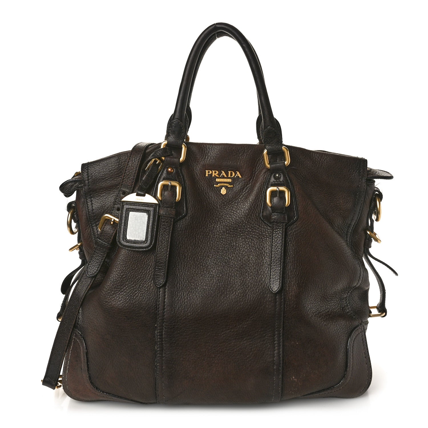 Prada Cervo Antik Shoulder Bag Caffe Sfumato 1 of 16