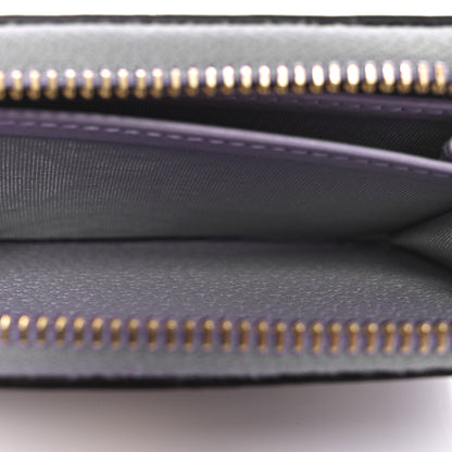 Gucci Monogram Jumbo GG Textured Dollar Calfskin Ophidia Key Card Case Beige Lapis 6 of 8