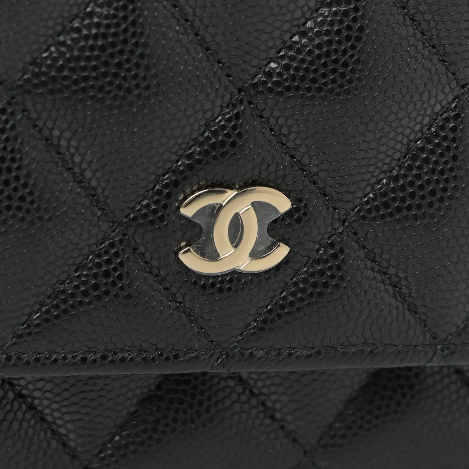 Chanel Caviar Quilted Mini Wallet On Chain WOC Black 12 of 13
