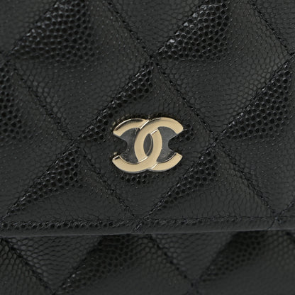 Chanel Caviar Quilted Mini Wallet On Chain WOC Black 12 of 13