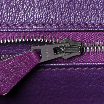 Hermes Ostrich Birkin 30 Violine 17 of 31