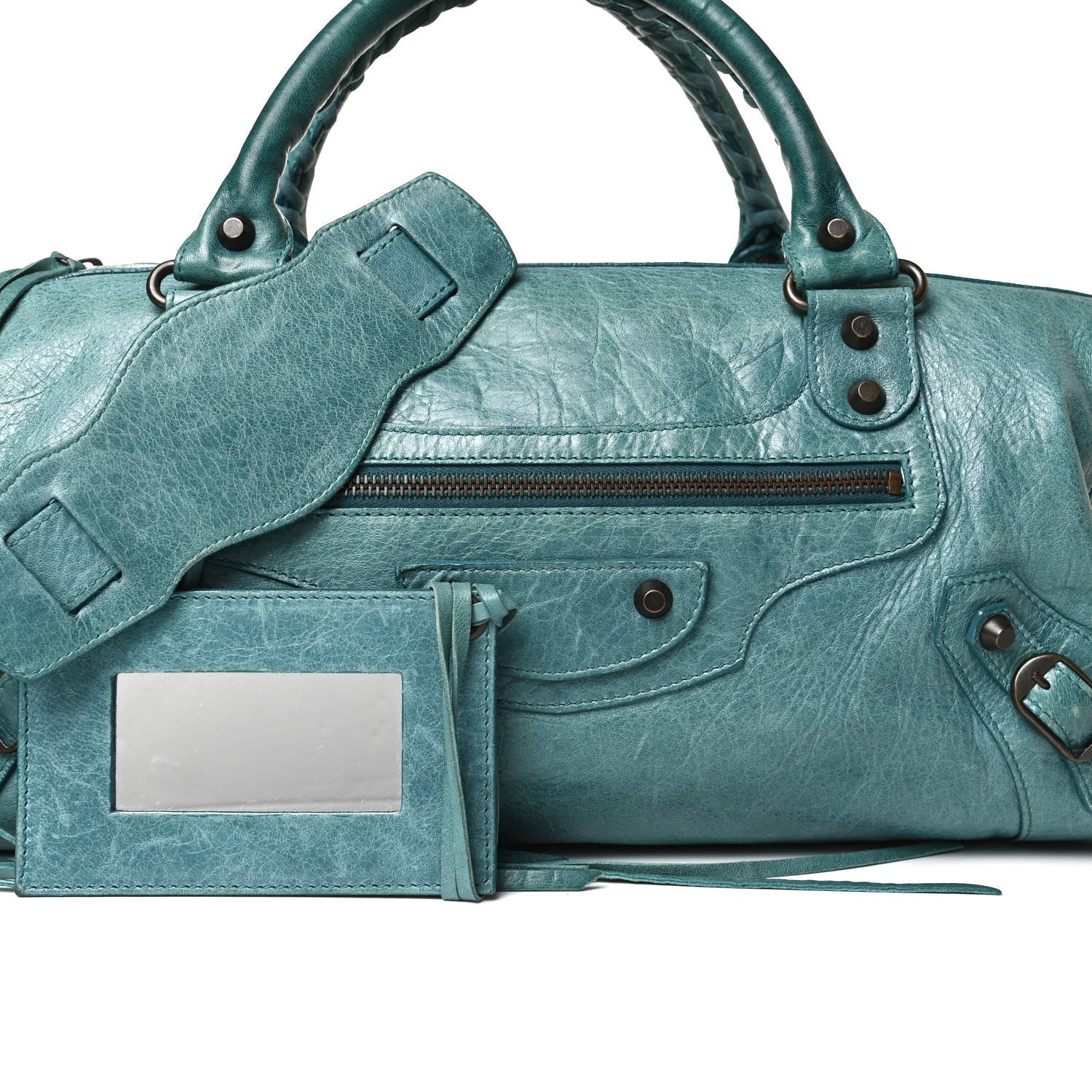 Balenciaga Chevre Classic Hardware Twiggy Aquamarine 7 of 24