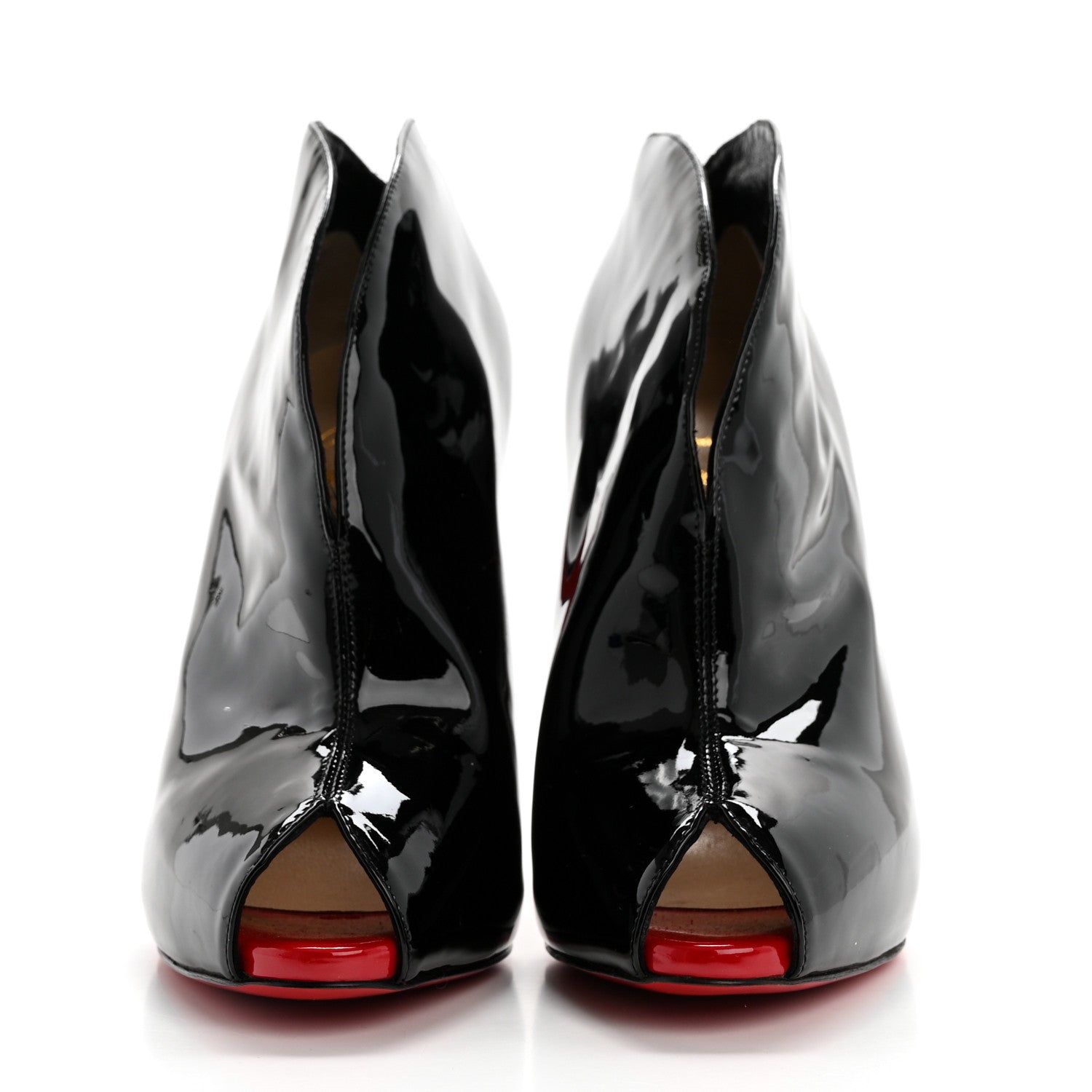 Christian Louboutin Patent Calfskin Chester Fille 120 Ankle Bootie 39 Black 2 of 9