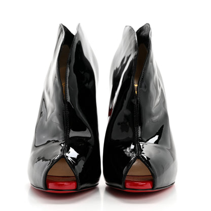 Christian Louboutin Patent Calfskin Chester Fille 120 Ankle Bootie 39 Black 2 of 9