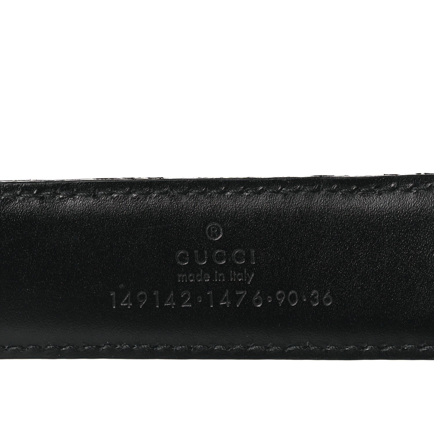 Gucci Calfskin G Logo Belt 90 36 Black 4 of 6