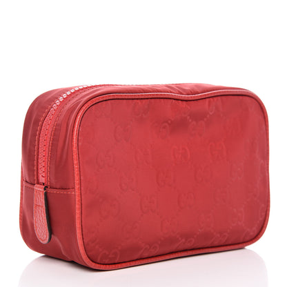 Gucci Nylon Monogram Small Dolmias Pouch Vibrant Red 3 of 9