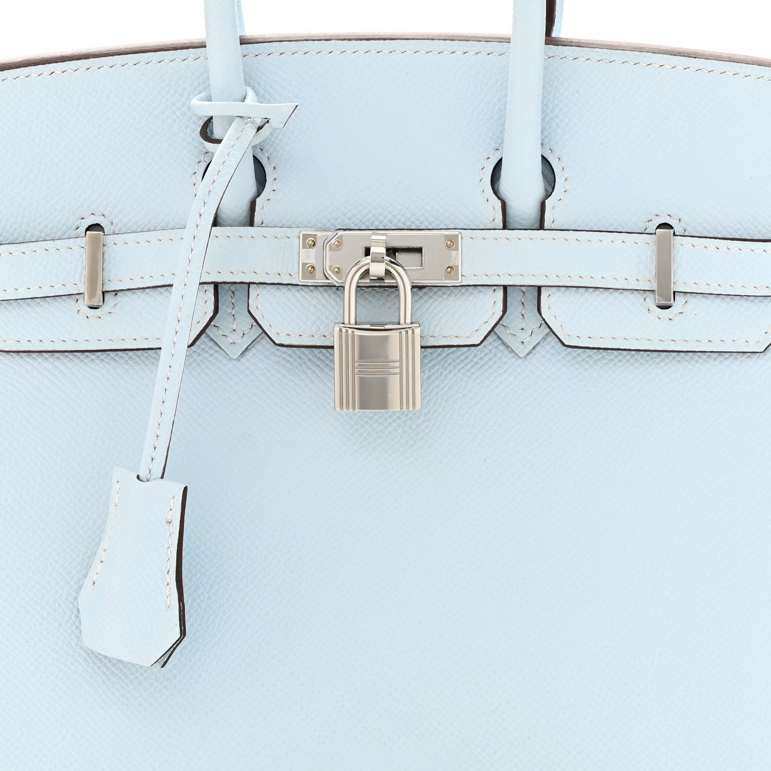 Hermes Epsom Birkin Sellier 25 Bleu Brume 9 of 11