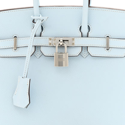 Hermes Epsom Birkin Sellier 25 Bleu Brume 9 of 11