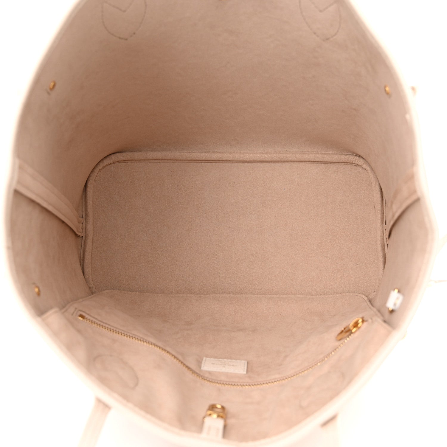 Louis Vuitton Empreinte Monogram Spring In The City Neverfull MM Kaki Beige Cream 6 of 10