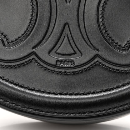 Celine Smooth Calfskin Oval Purse Crossbody Black 7 of 10