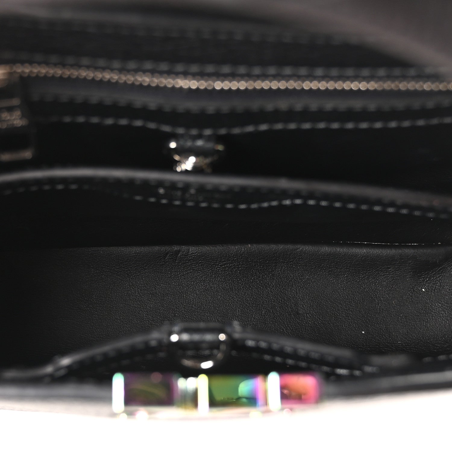 Louis Vuitton Taurillon Capucines BB Scarabeo Iridescent Black 11 of 17