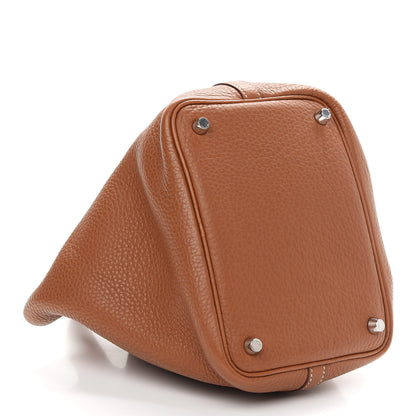 Hermes Taurillon Clemence Picotin Lock 18 PM Gold 4 of 9