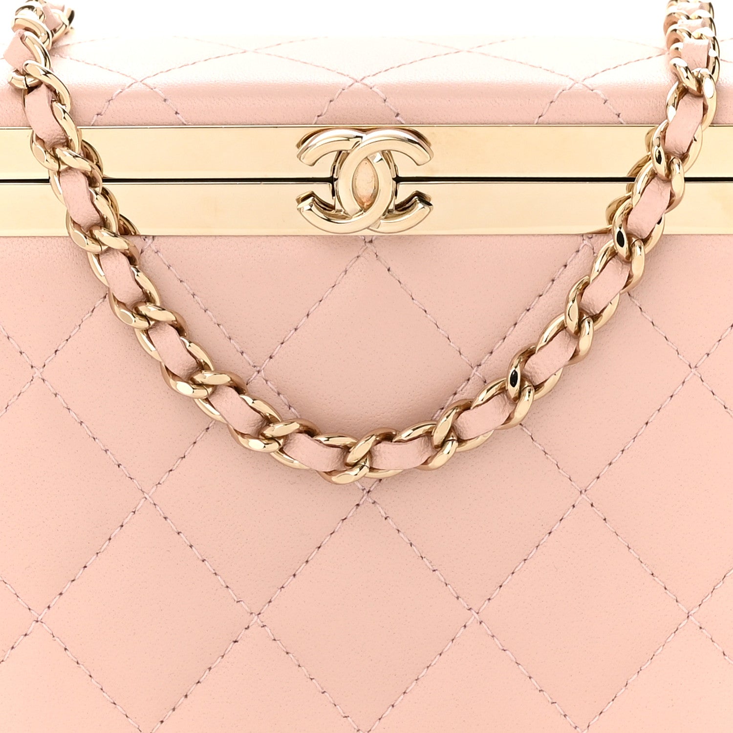 Chanel Lambskin Quilted CC Vanity With Chain Light Pink 8 of 11
