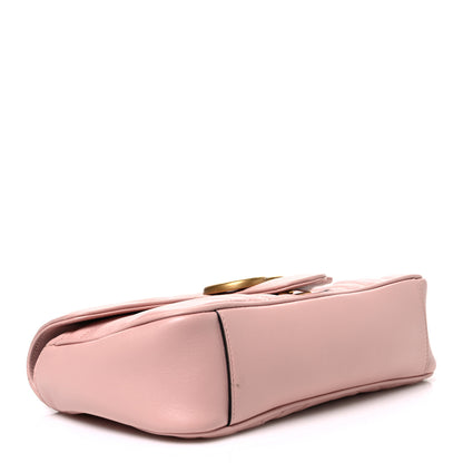Gucci Calfskin Matelasse Small GG Marmont Shoulder Bag Perfect Pink 4 of 10