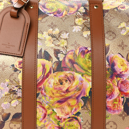 Louis Vuitton Metallic Monogram LV Garden Keepall Bandouliere 45 Gold 7 of 10