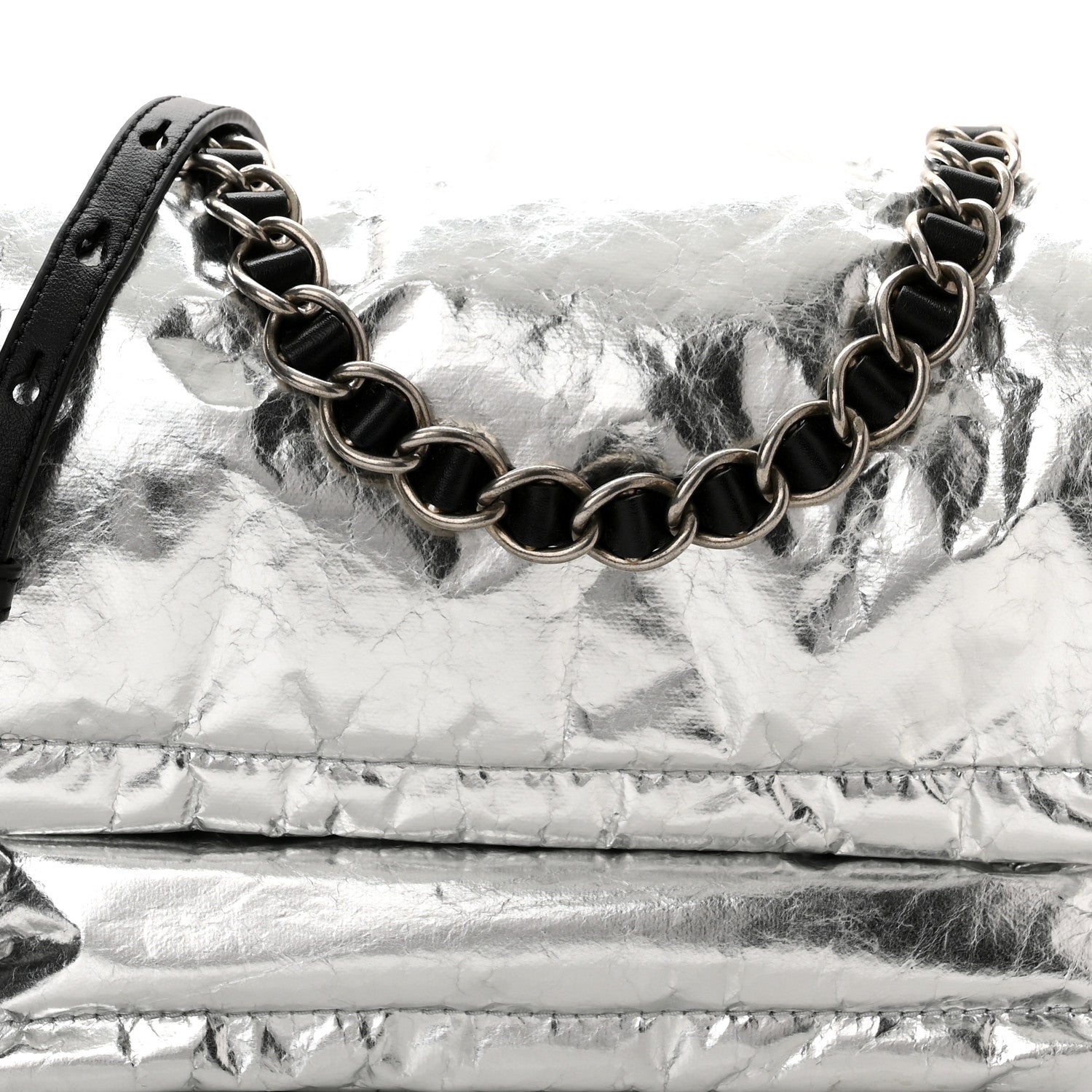 Marc Jacobs Metallic Lambskin The Pillow Bag Silver 9 of 11