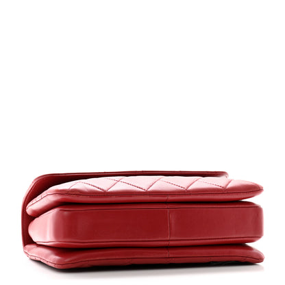 Chanel Lambskin Quilted Small Trendy CC Flap Dual Handle Bag Red 4 of 13