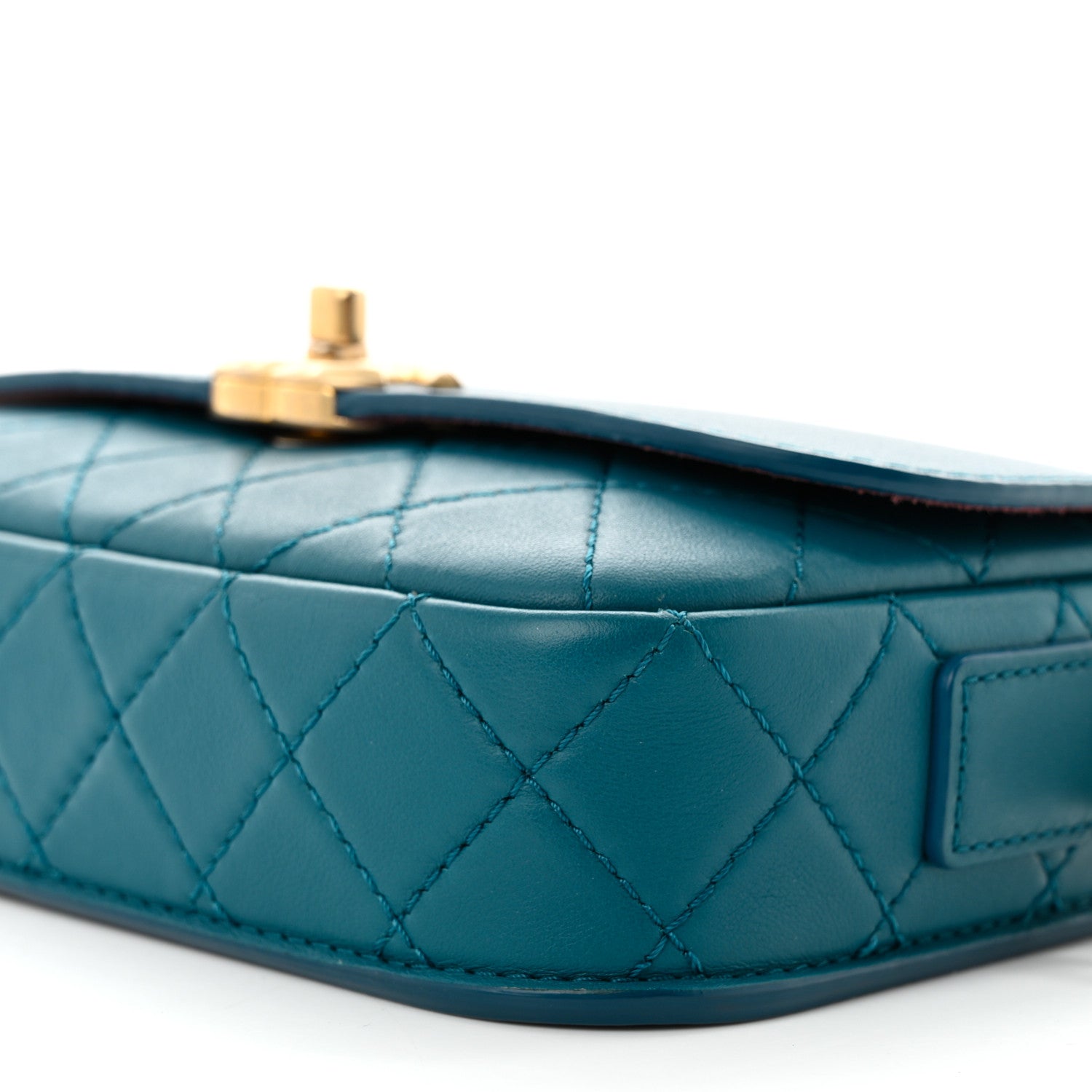 Chanel Calfskin Quilted Multi Pouching Flap And Coin Purse Blue 10 of 10