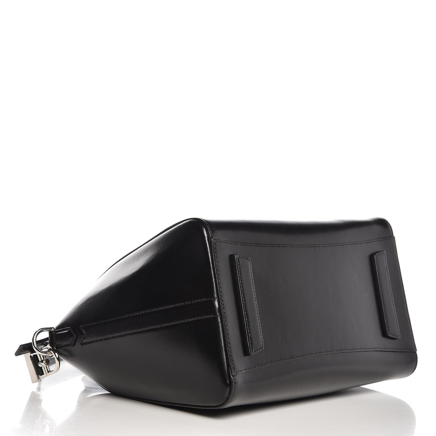 Shiny Lord Calfskin Medium Antigona Black