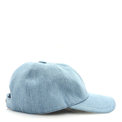 Chanel Denim Cap Hat Blue 5 of 7