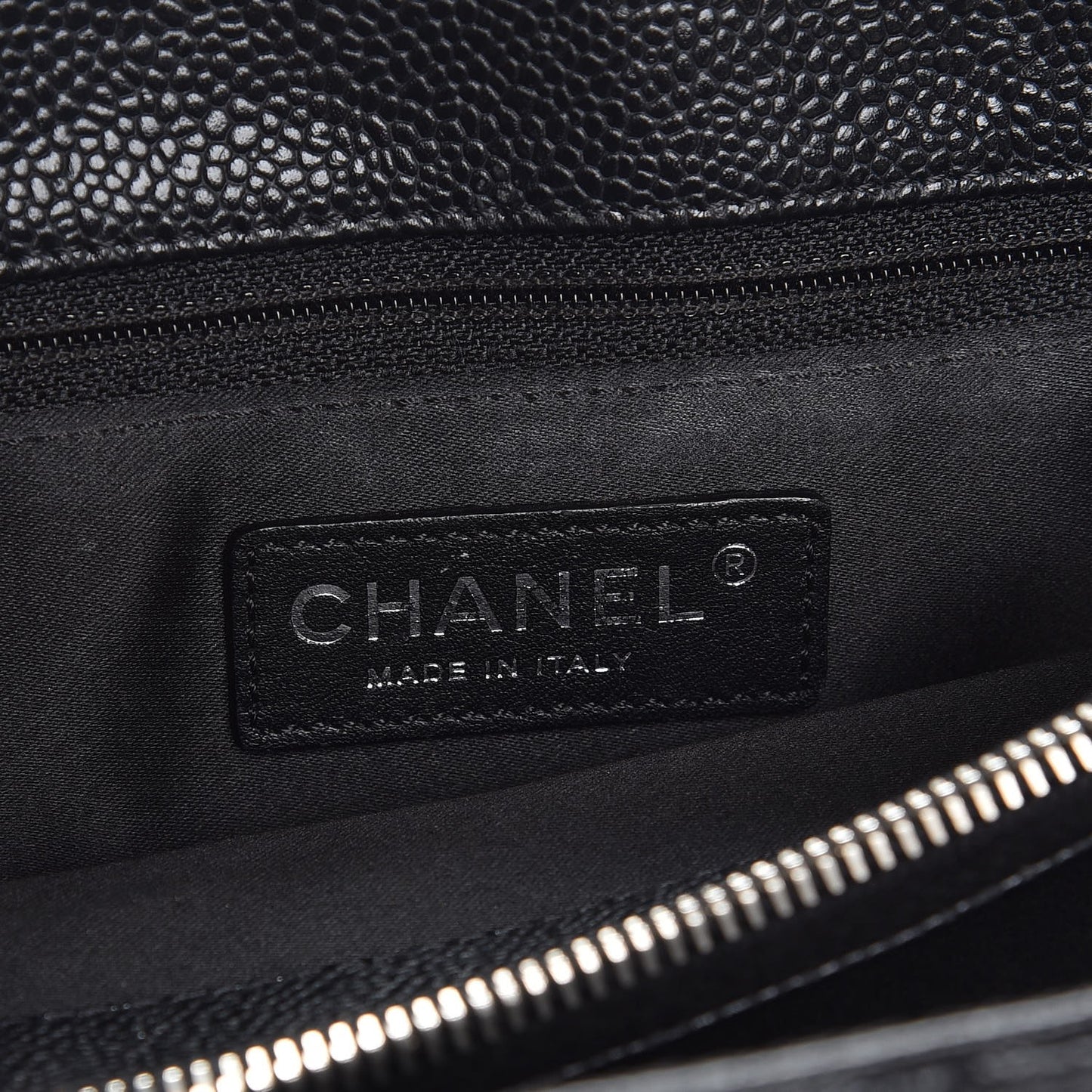 Caviar Quilted Grand Shopping Tote GST Black