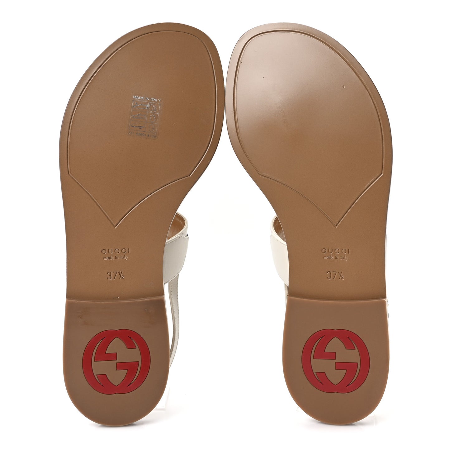 Cosmos Softy Nylon Web Interlocking G Womens New Kika Thong Sandals 37.5 Mystic White Blue Red