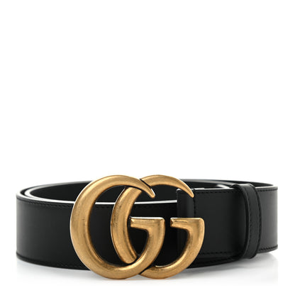 Gucci Calfskin Double G 40mm Belt 90 36 Black 1 of 5
