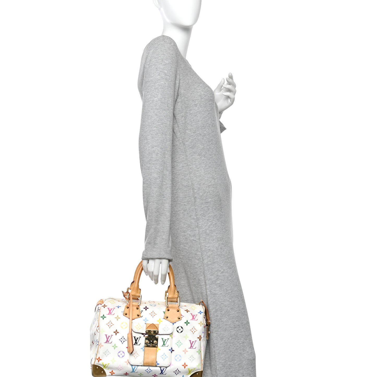 Monogram Multicolor Speedy 30 White