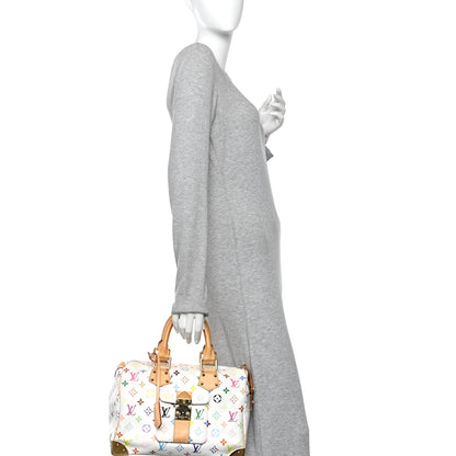 Louis Vuitton Monogram Multicolor Speedy 30 White 2 of 11