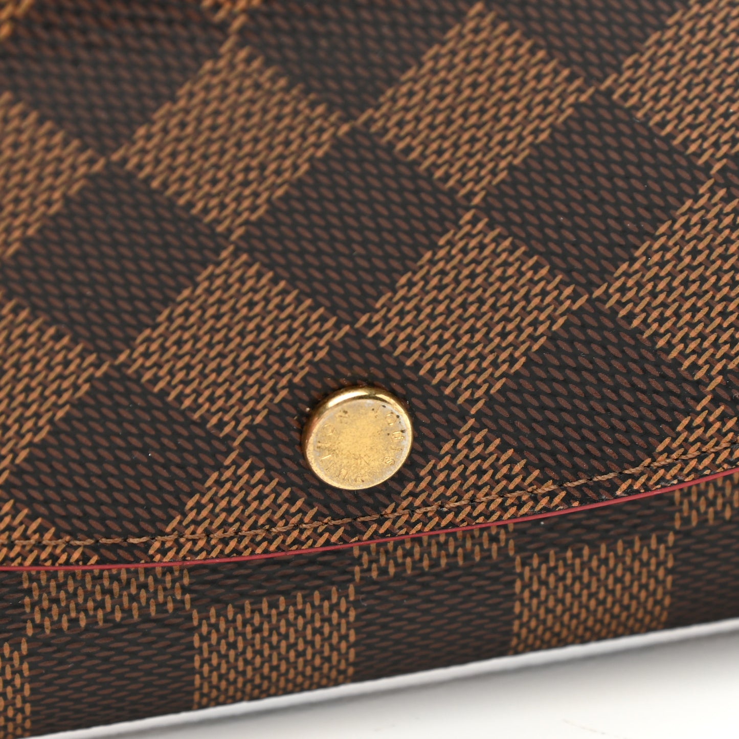 Damier Ebene Caissa Wallet Cherry